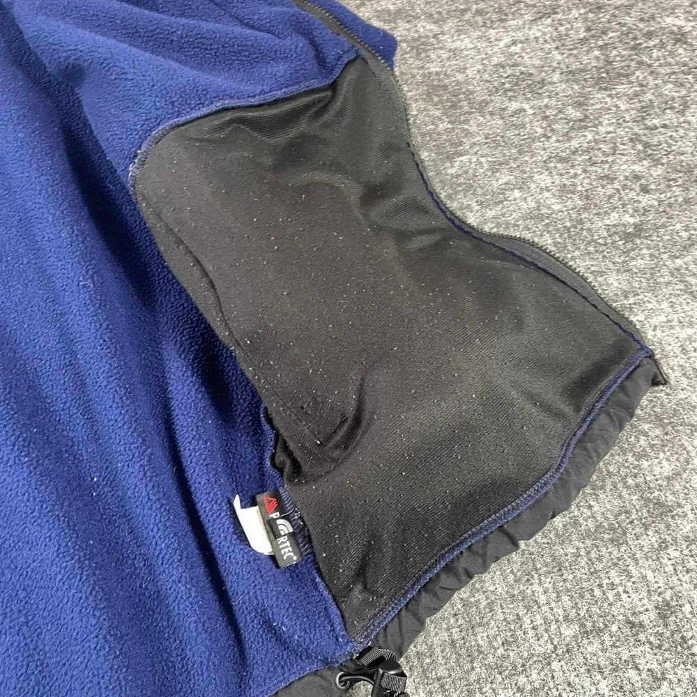 The North Face Denali Jacket Mens XL Blue Black Fleece‎ Full Zip Outdoor Hiking